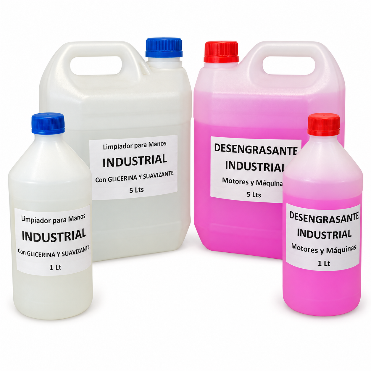 Limpiador para Manos y Desengrasante Industrial (5 Lts y 1 Lt)